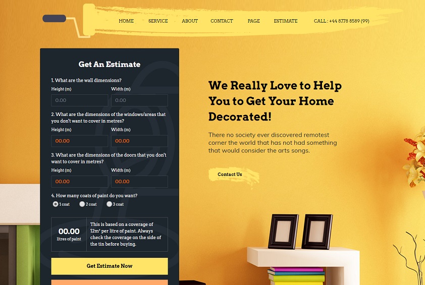 WePaint Creative HTML5 Template For Painting Business